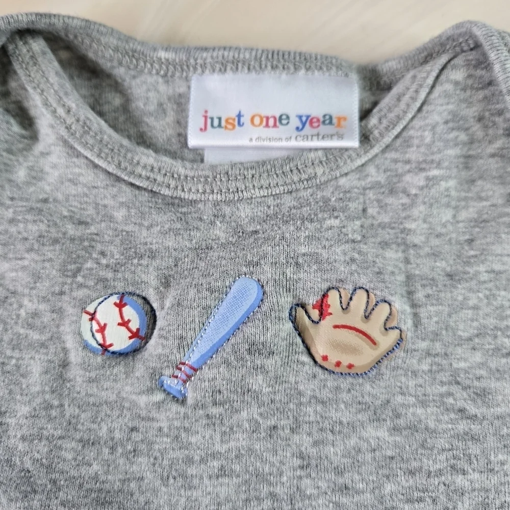 Blue and White Baby Onesie Set